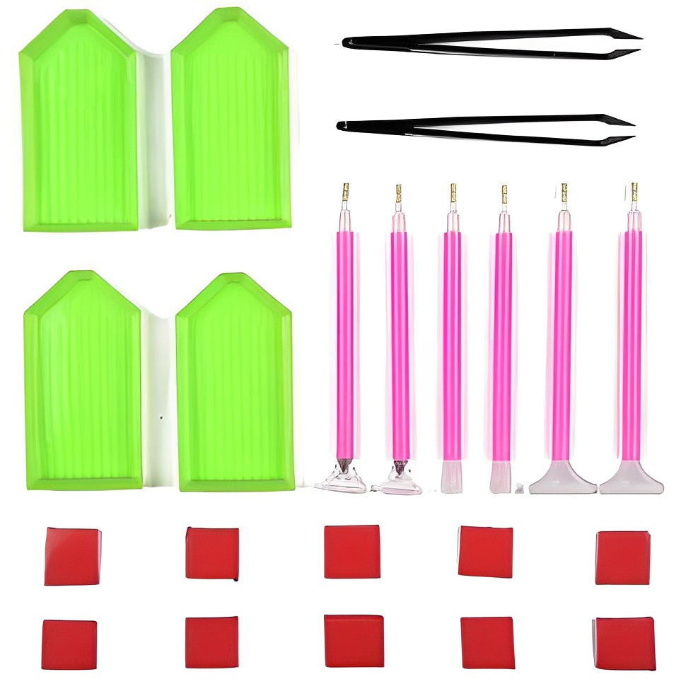 6 Different Diamond Painting Tool Kits