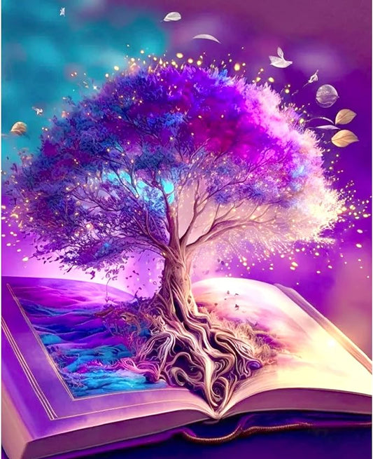 Purple Tree of Life Diamond Painting