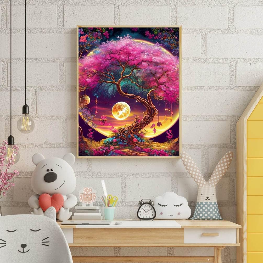 Moon Tree Diamond Painting