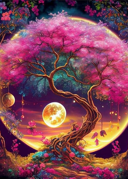 Moon Tree Diamond Painting