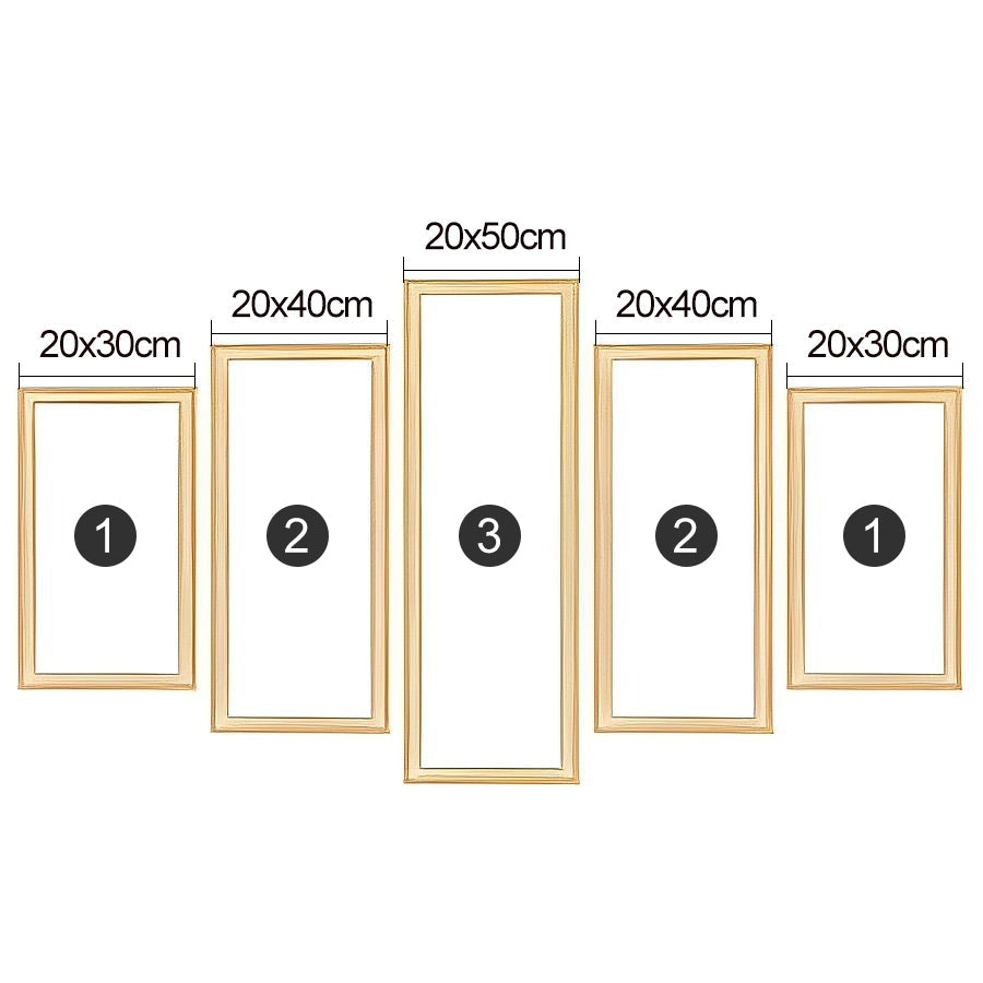 5 Pack Wooden Frame of Diamond Painting