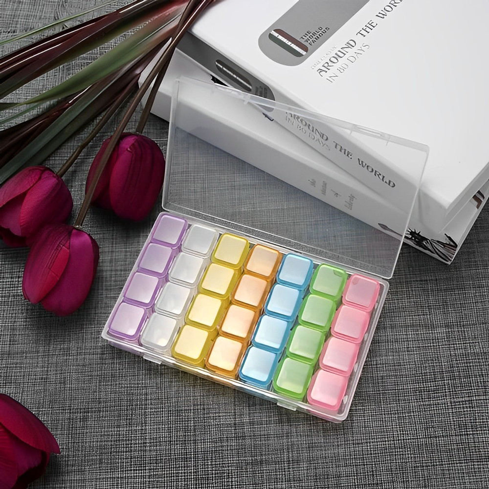 28 Slots Diamond Painting Multicolor Sorting Box
