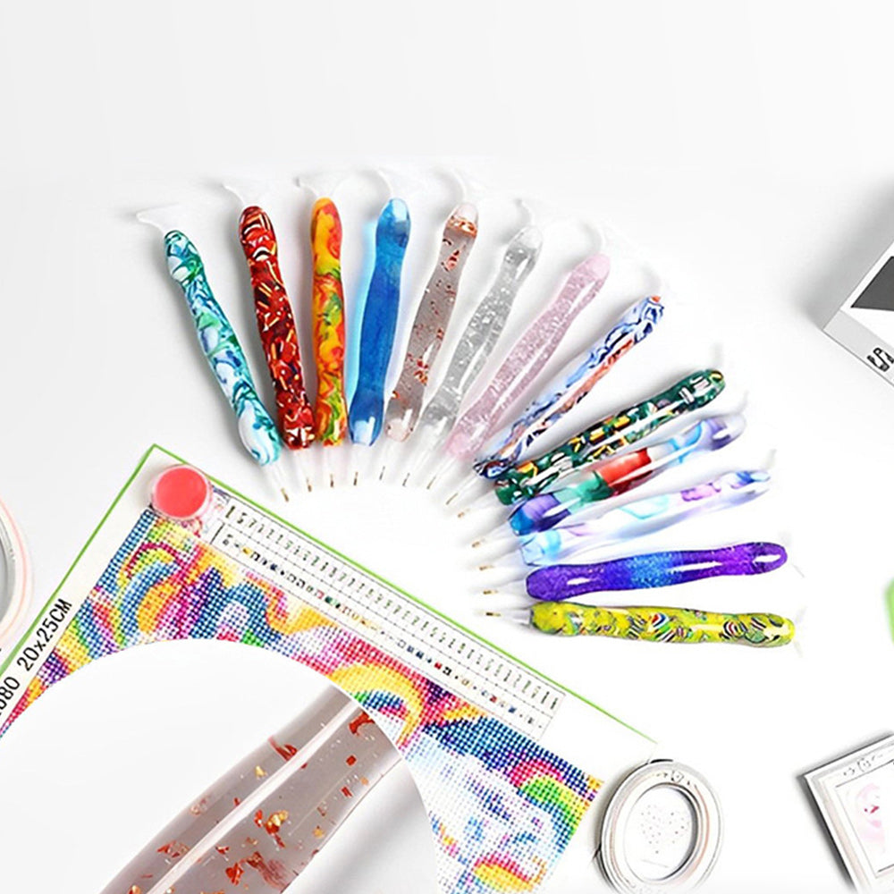 Colorful Diamond Painting Resin Pen Kit