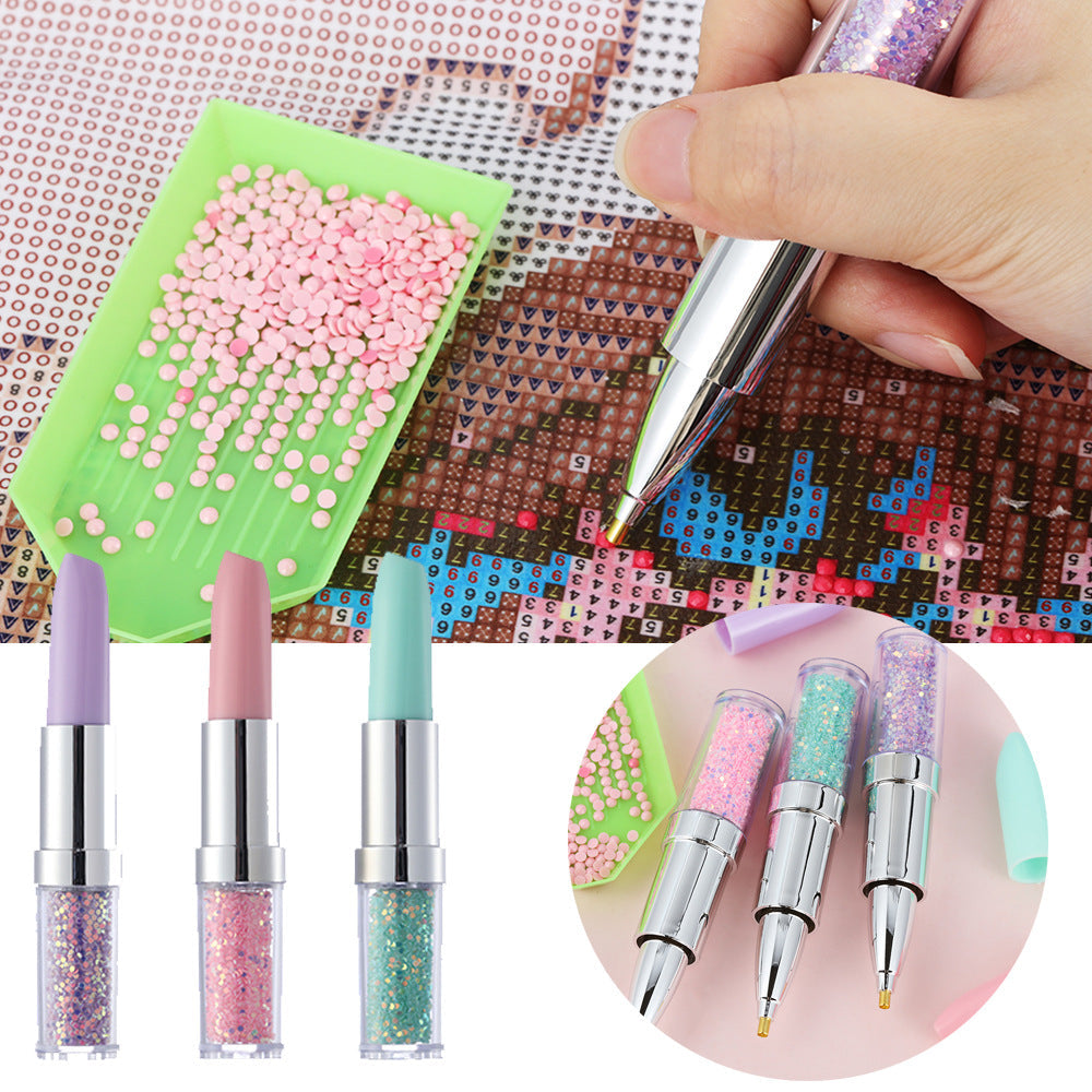 1pc Lipstick Shape Diamond Painting Drill Pen