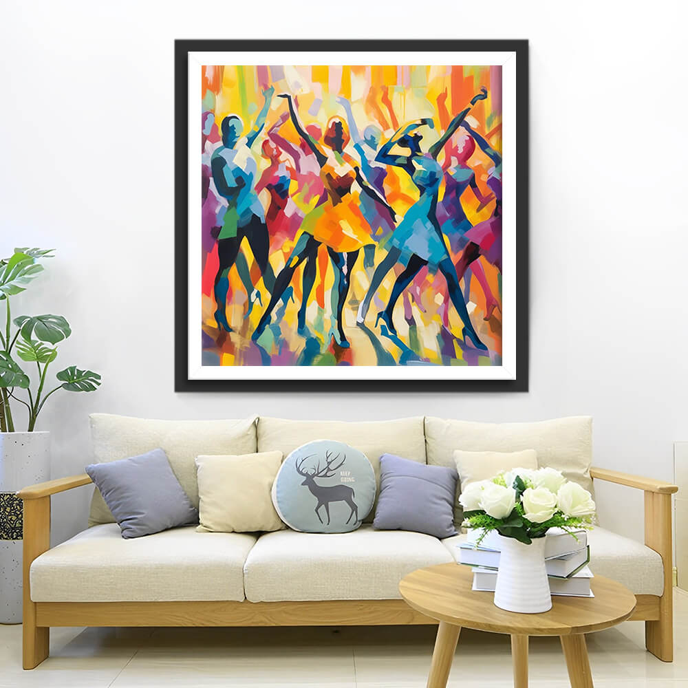 Abstract Dancing Women Diamond Painting