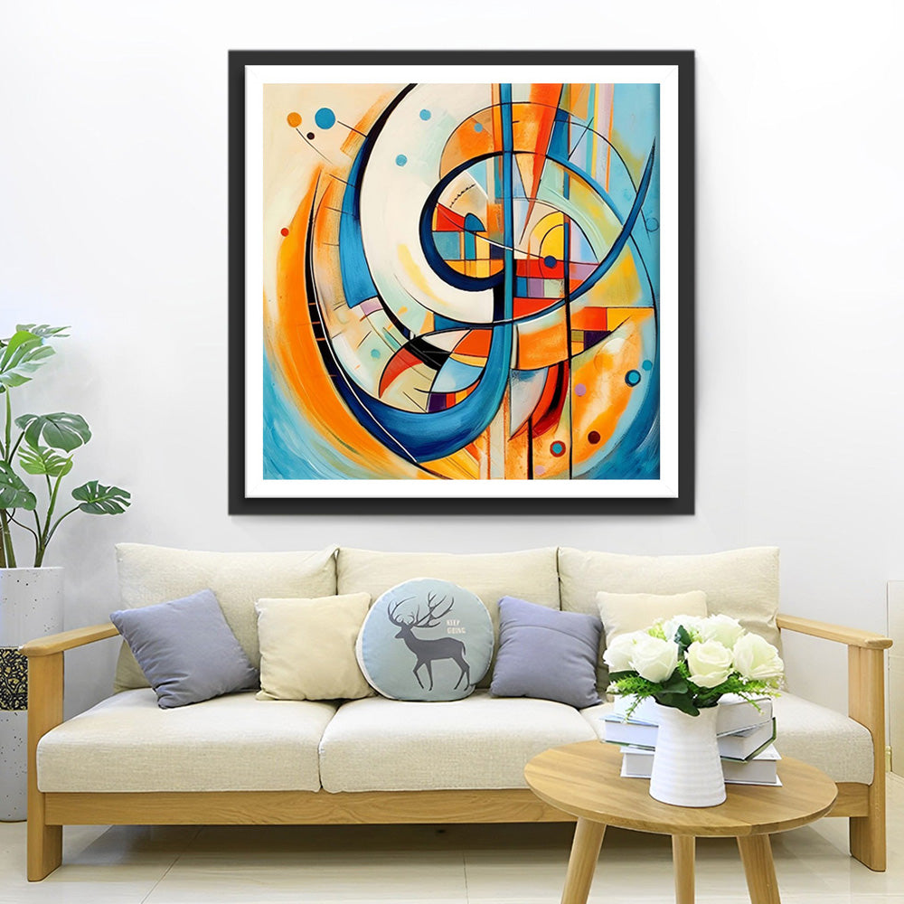 Abstract Geometric Pattern Diamond Painting