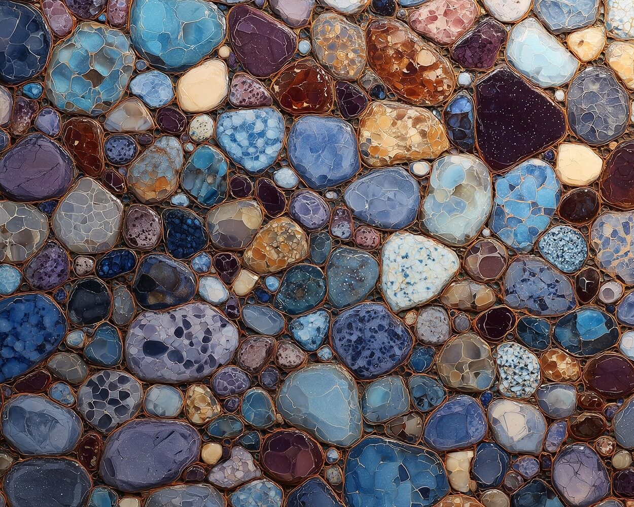 Beautiful and Unique Blue Agate Stone Diamond Painting