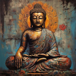 Bronze Buddha Statue Diamond Painting