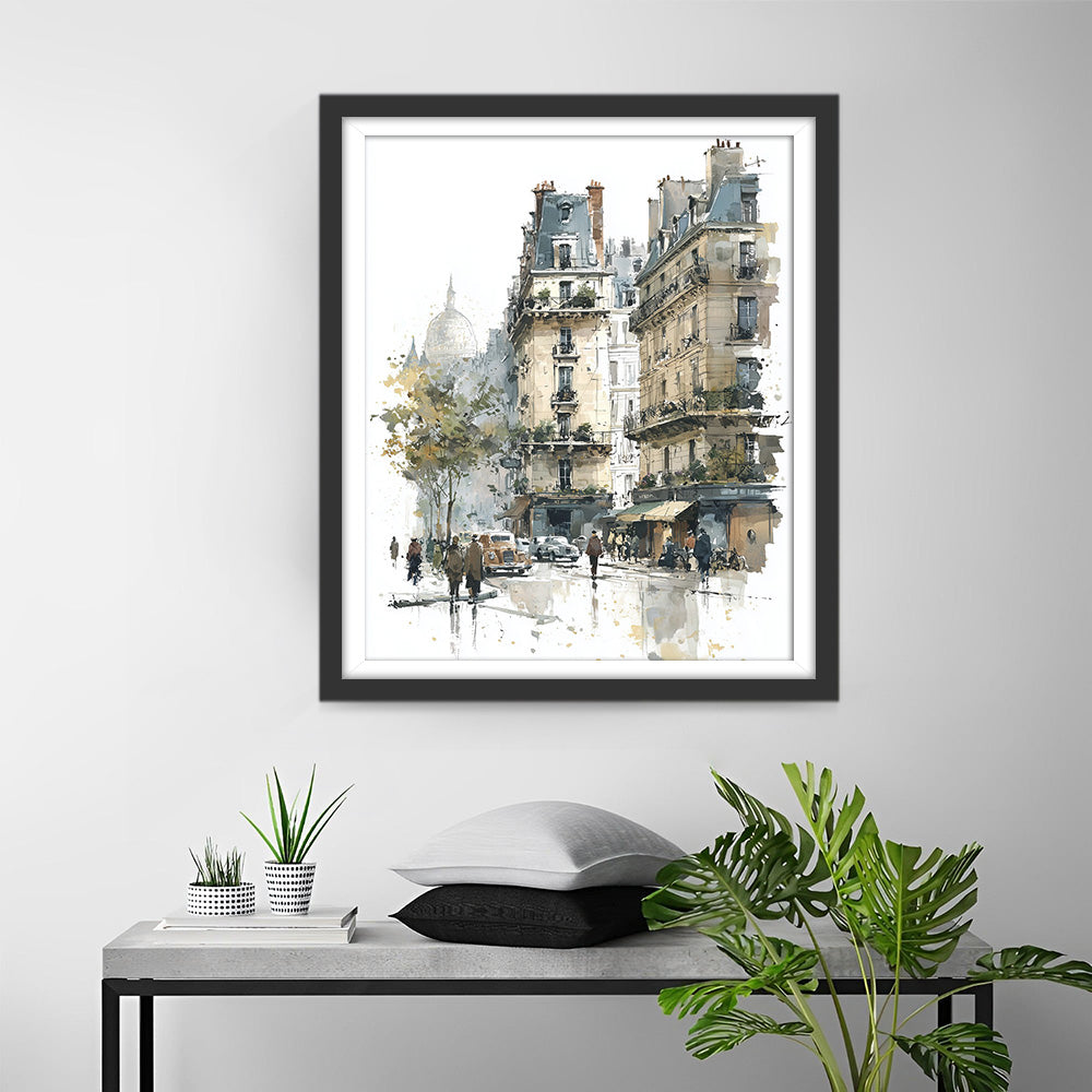 City Line Drawing Diamond Painting