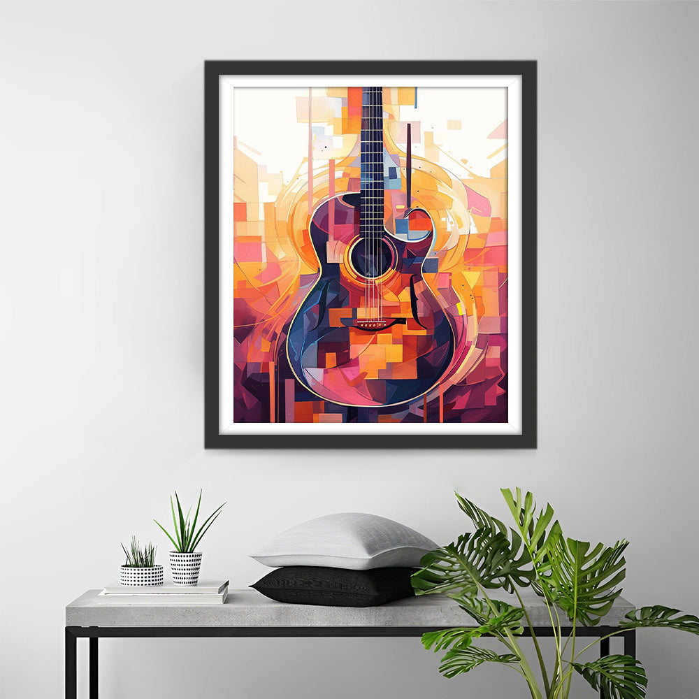 Colorful Abstract Guitar Diamond Painting