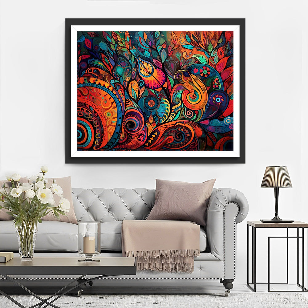 Colorful Abstract Pattern Diamond Painting
