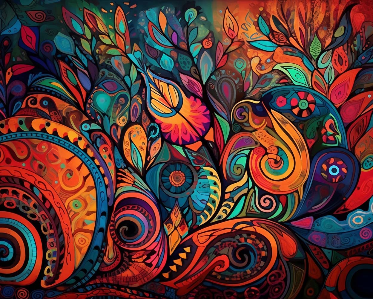 Colorful Abstract Pattern Diamond Painting