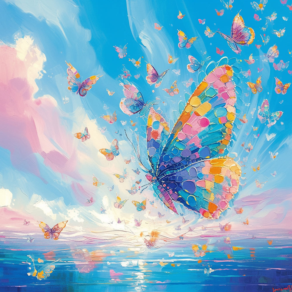 Colorful Butterflies Diamond Painting