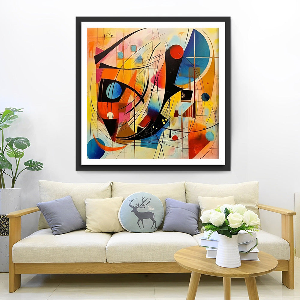 Colorful Geometric Pattern Diamond Painting