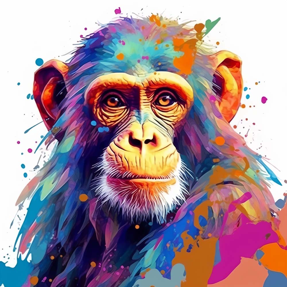 Colorful Monkey Diamond Painting