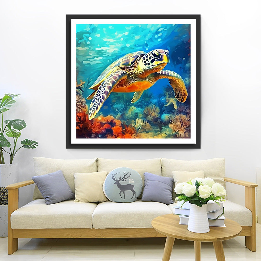 Deep-Sea Turtle Diamond Painting