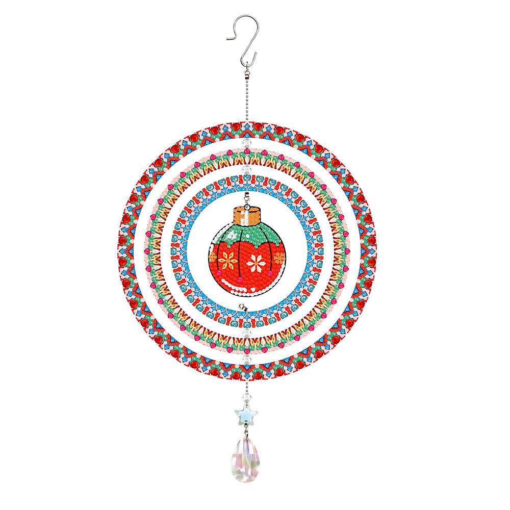 Double-Sided Diamond Painting Crystal Suncatcher Hanging Ornament - Christmas Bauble