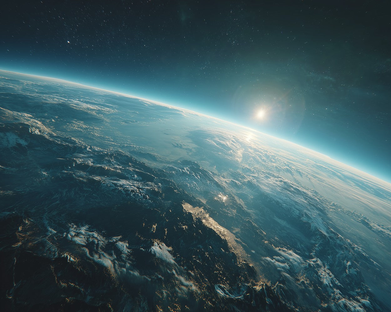 Earth Sunrise as Seen from Space Diamond Painting