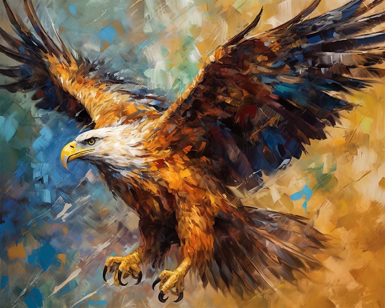 Flying Eagle Diamond Painting