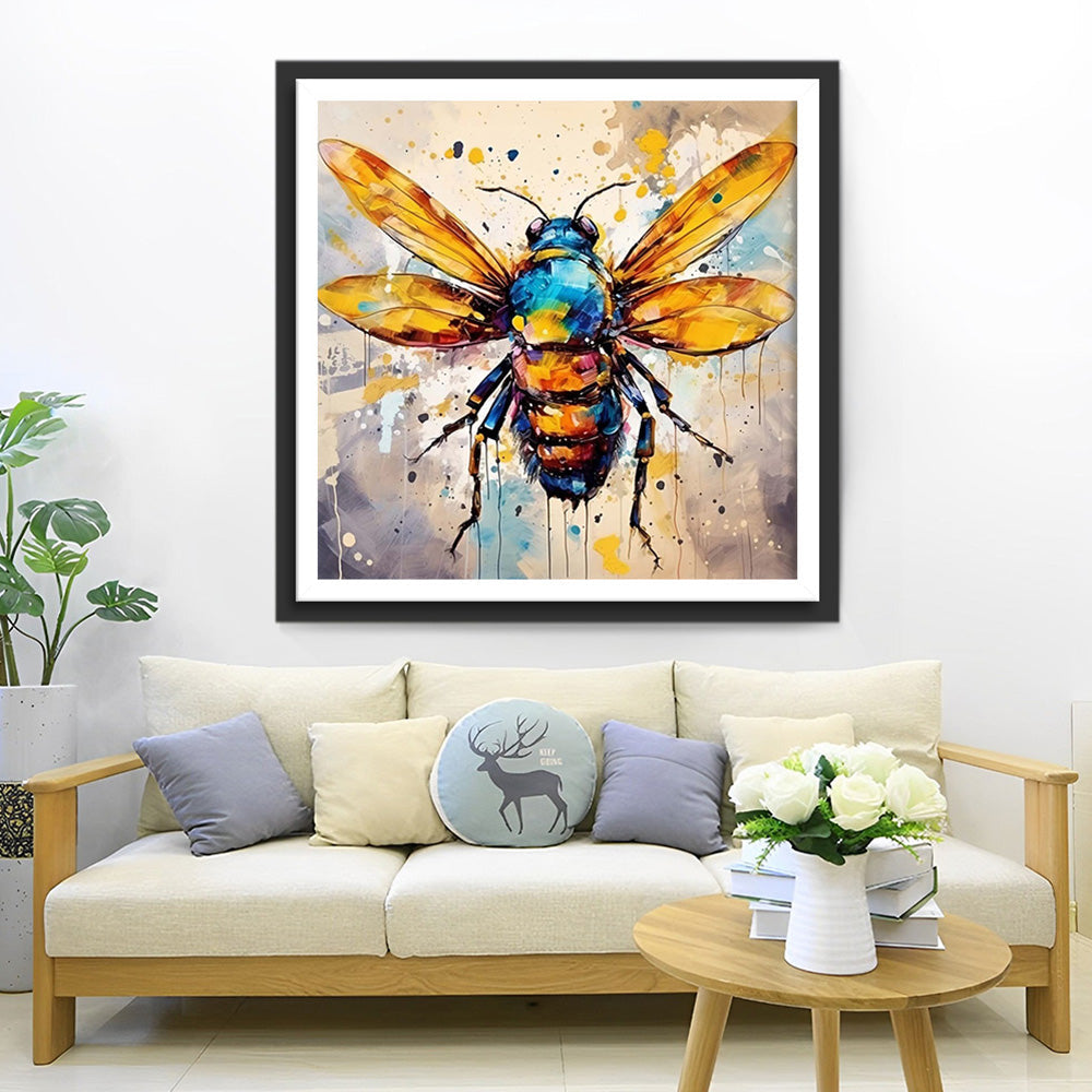 Golden Wing Bee Diamond Painting 