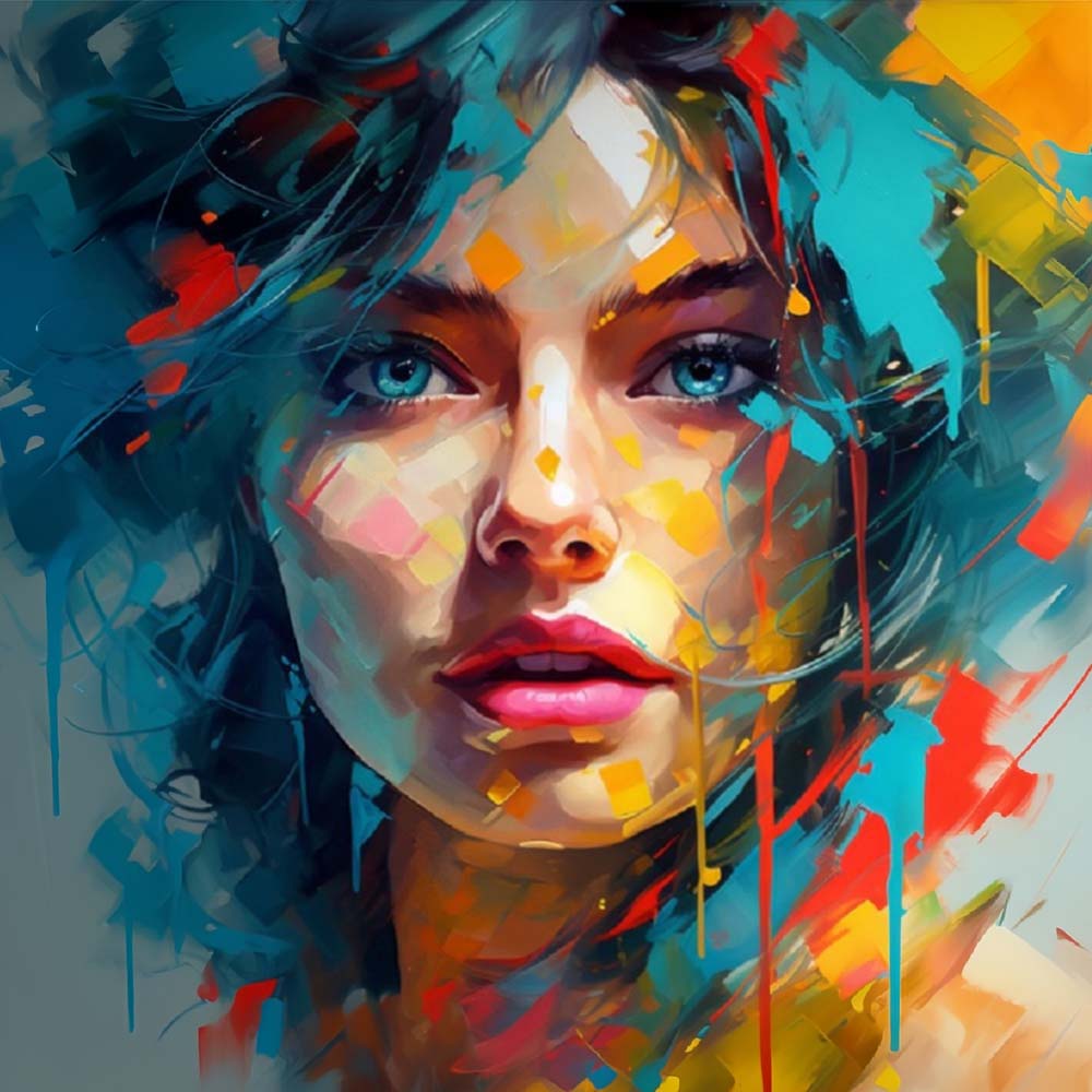 Graffiti Woman Diamond Painting