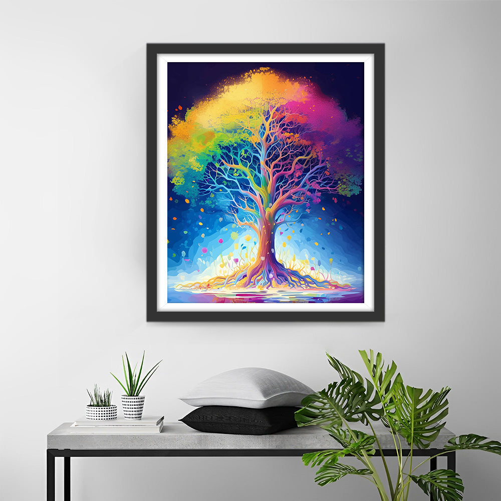 Imaginative Colorful Tree Diamond Painting