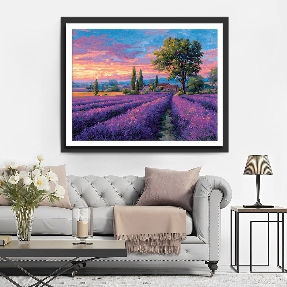 Lavender Fields Diamond Painting