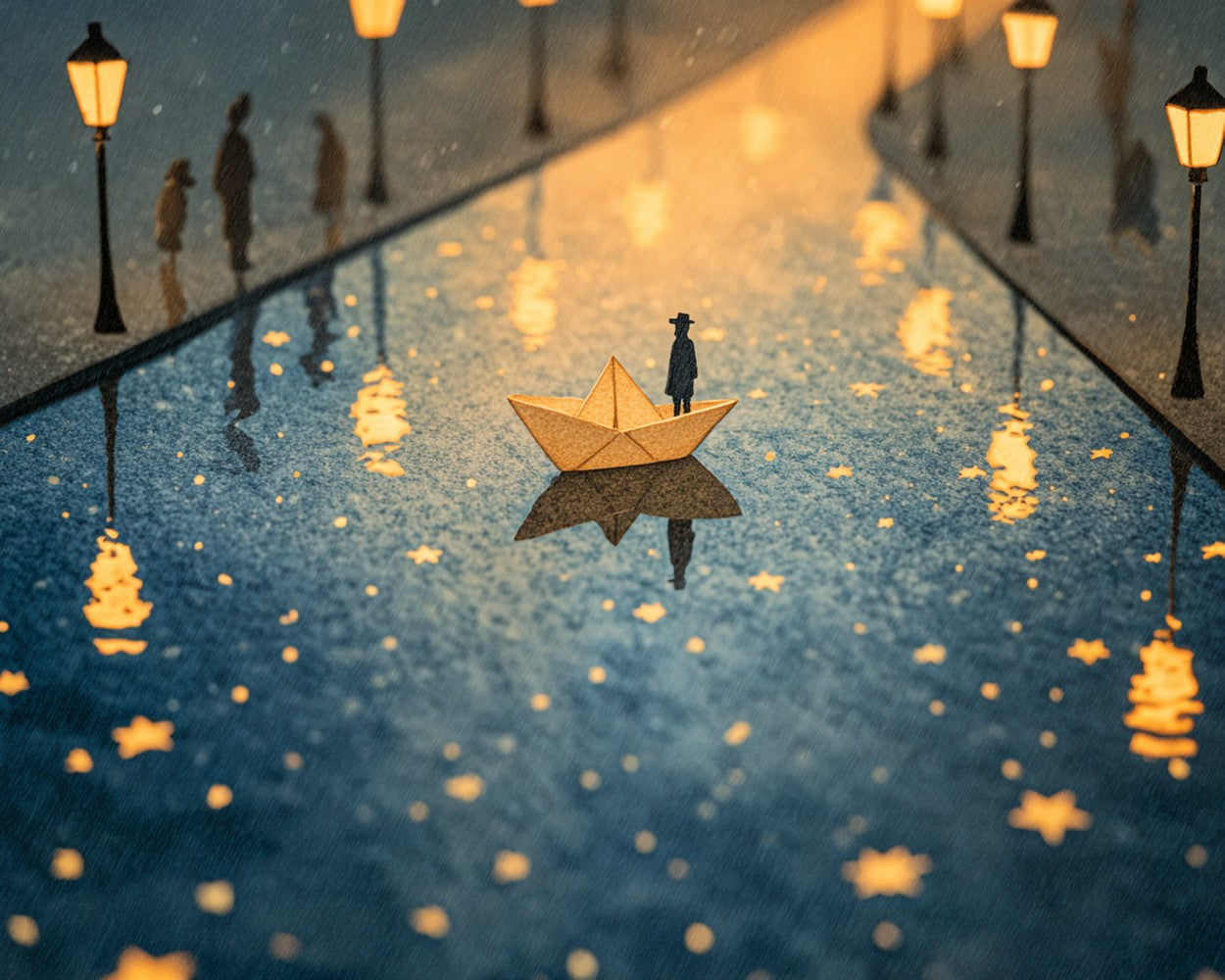 Miniature Street Light Galaxy Diamond Painting