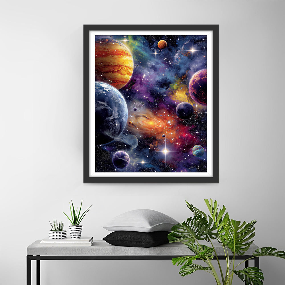 Mysterious and Beautiful Planets Diamond Painting