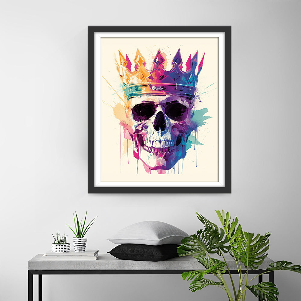 Popular Skull Wearing a Crown Diamond Painting