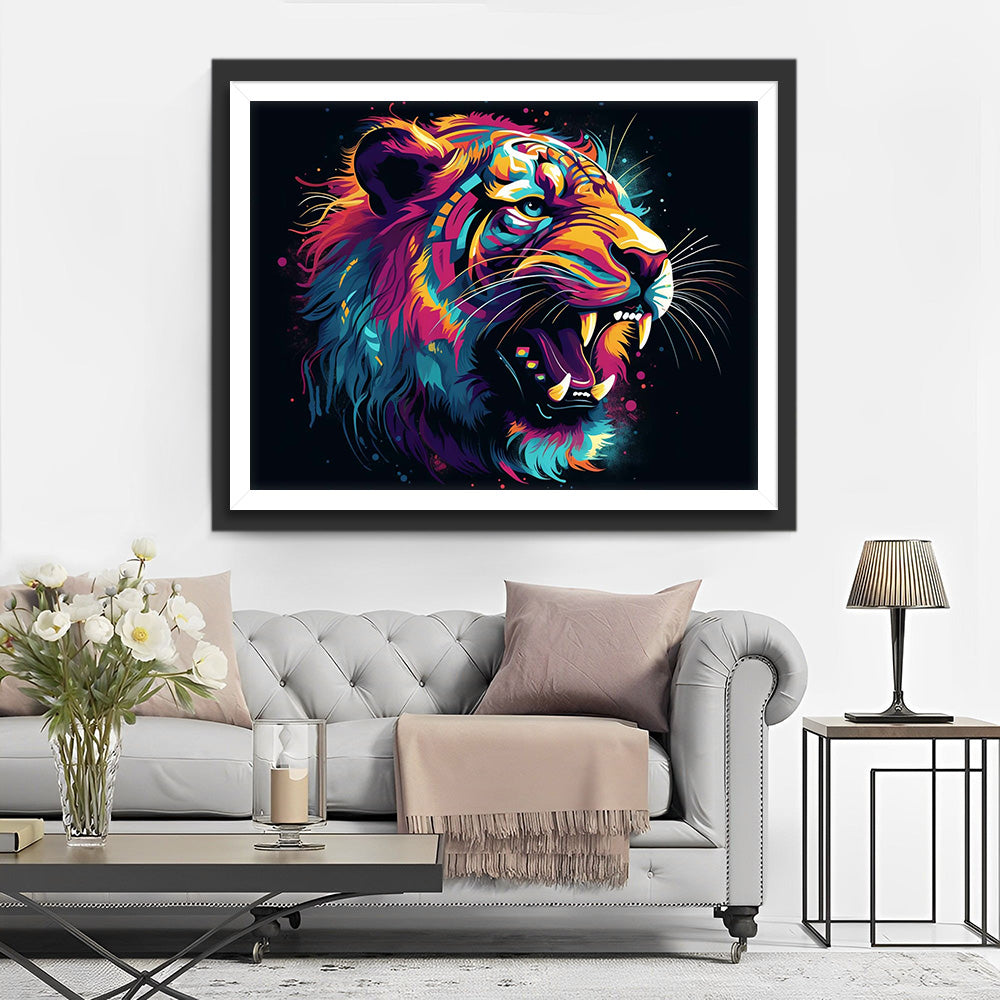 Roaring Tiger Diamond Painting