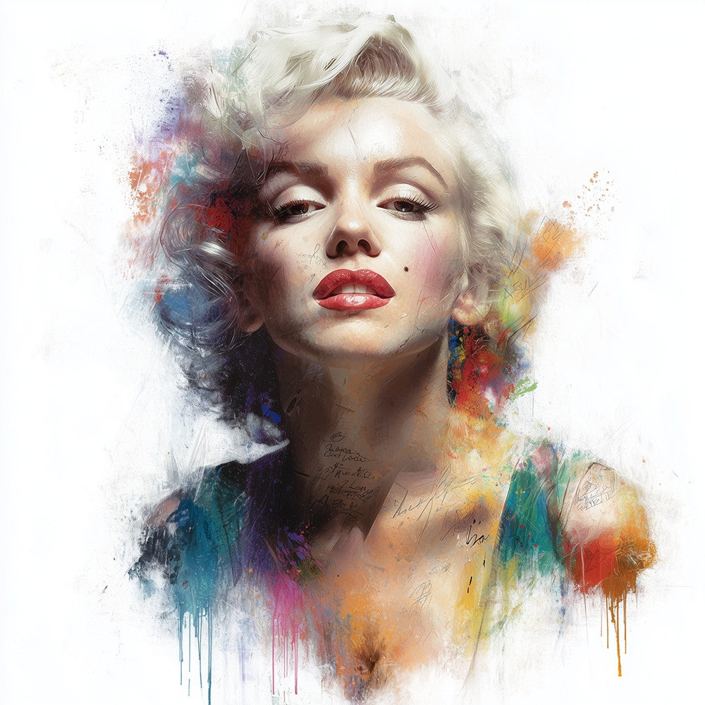 Silver-Haired Marilyn Monroe Diamond Painting