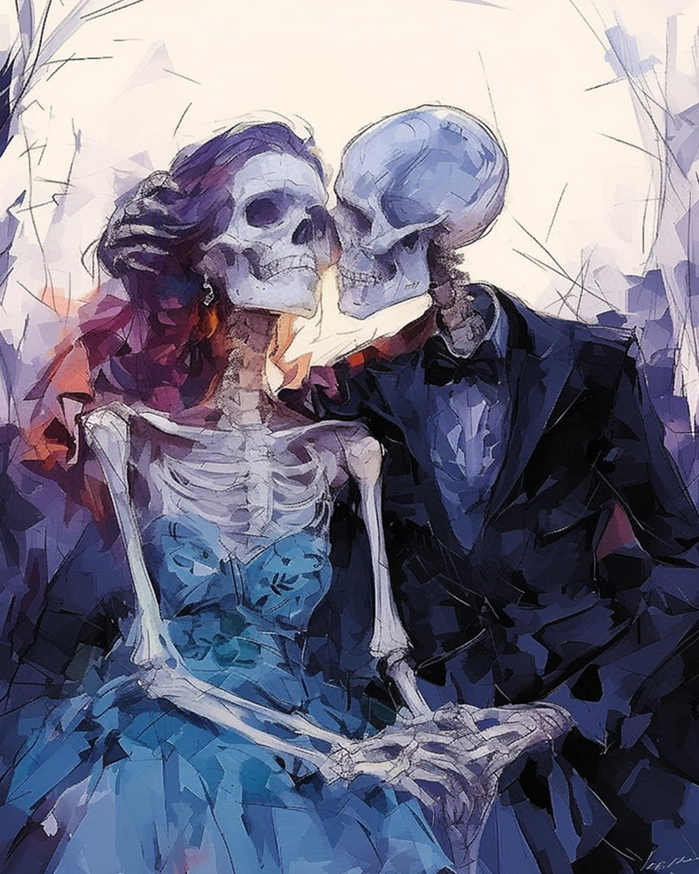 Skeleton Couple Diamond Painting