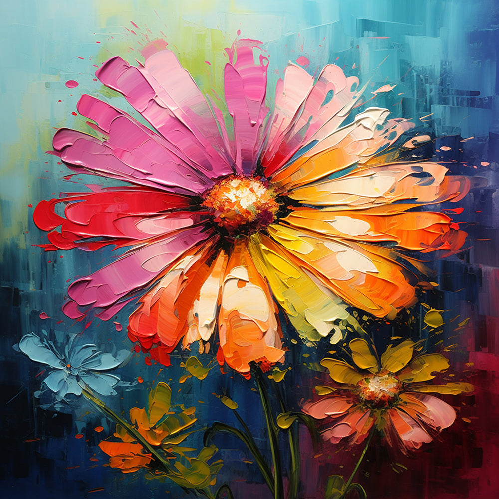 Small Colorful Daisies Diamond Painting 