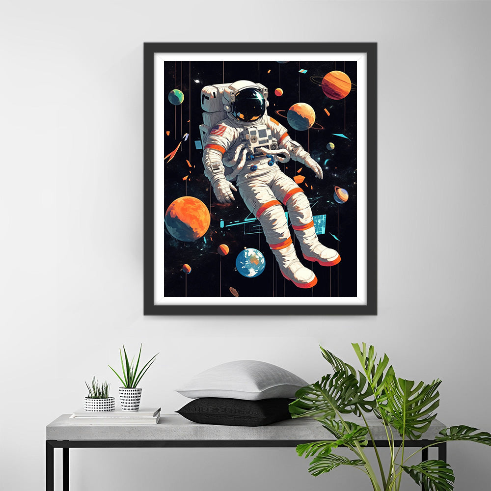 Space Astronaut Diamond Painting