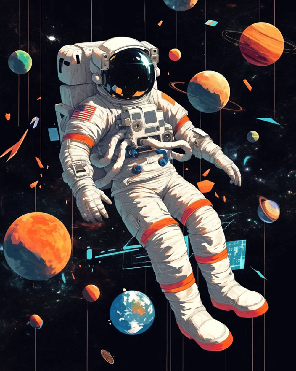 Space Astronaut Diamond Painting