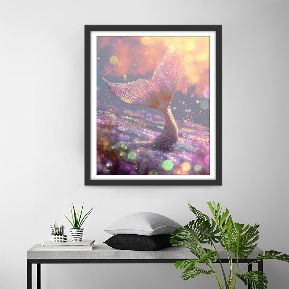 Sparkling Pink Mermaid Diamond Painting