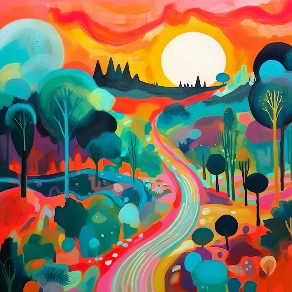 Spring Cartoon Fields Diamond Painting