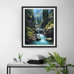 Summer Mountain Stream Diamond Painting