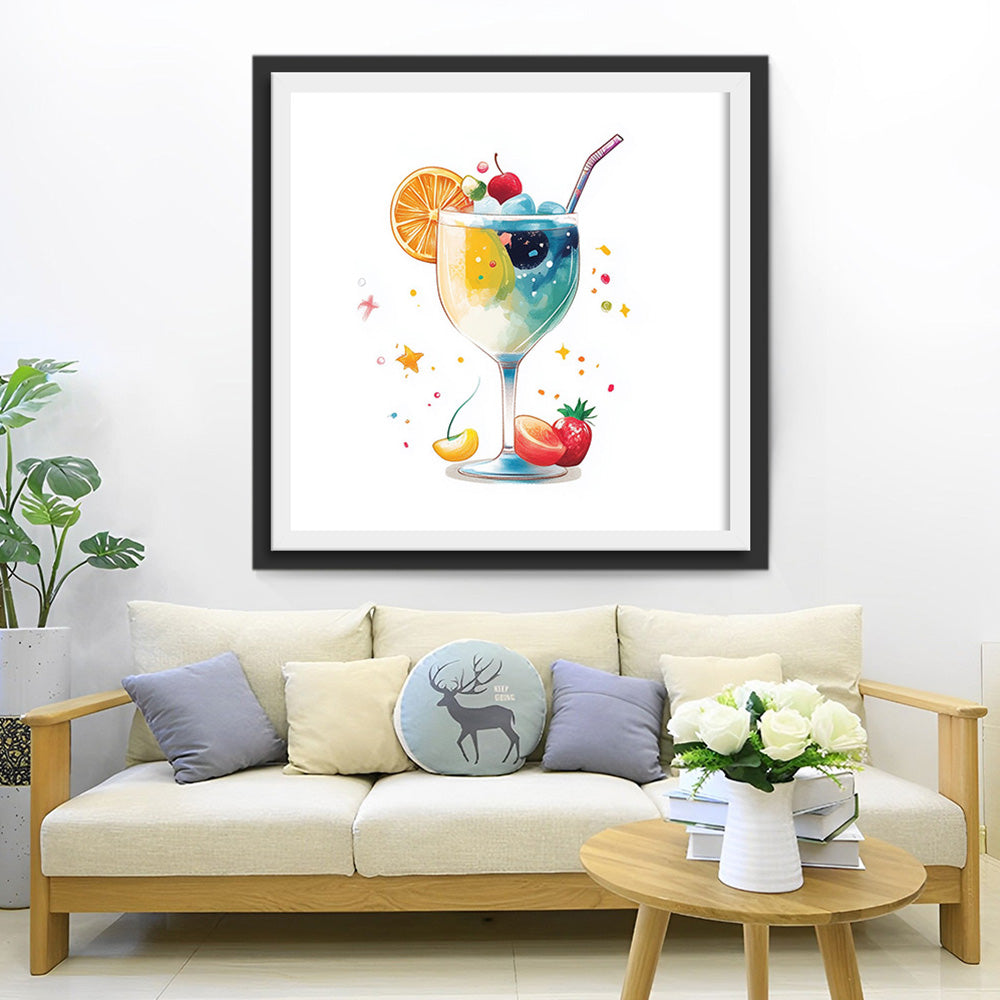 Summery Colorful Fruit Juice Diamond Painting