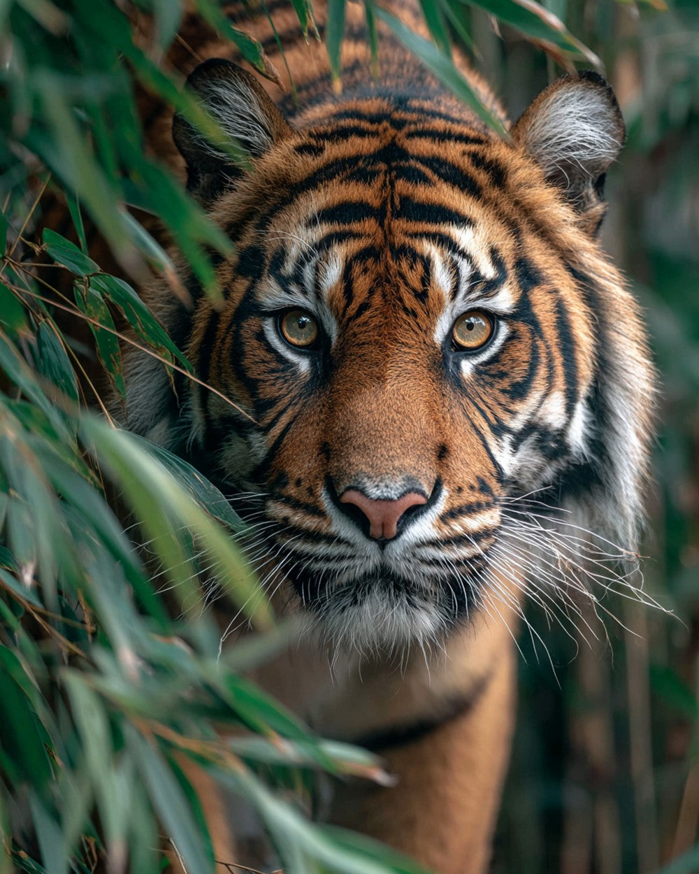Tiger in the Bamboo Forest Diamond Painting