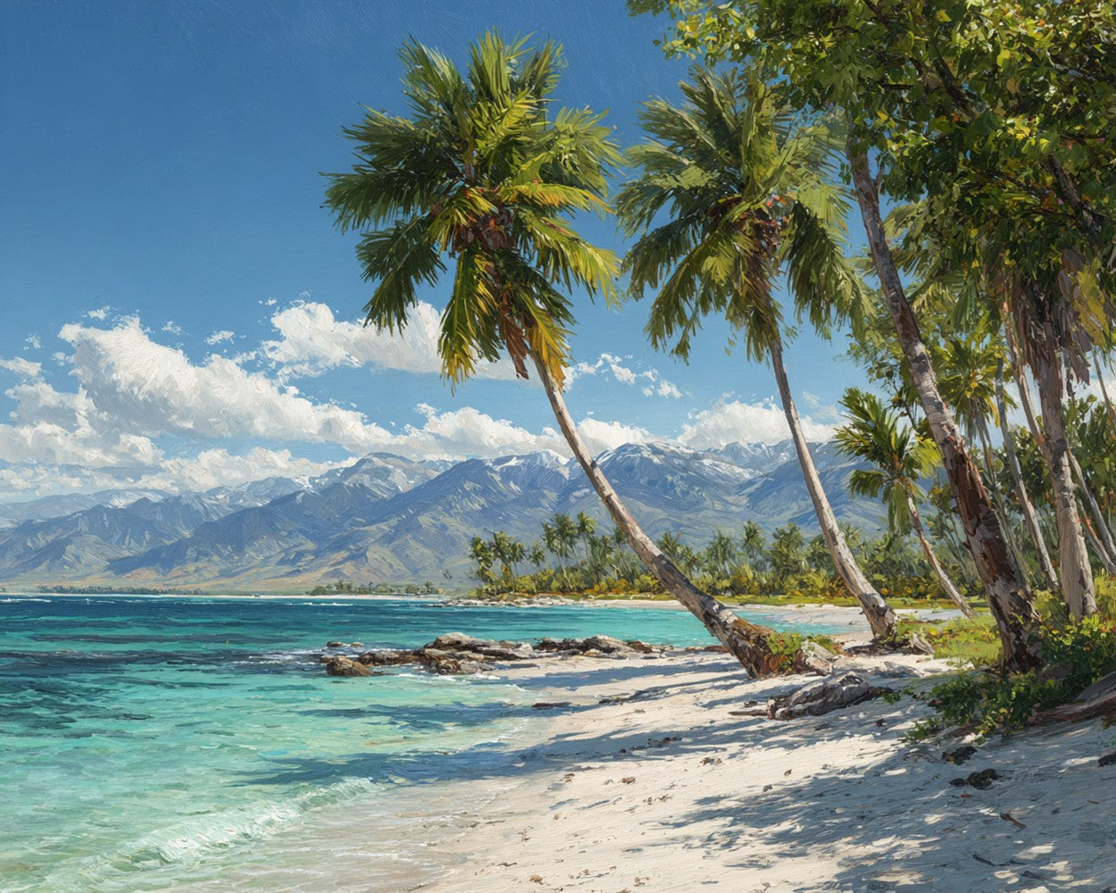 Tropical Beach Landscape Diamond Painting