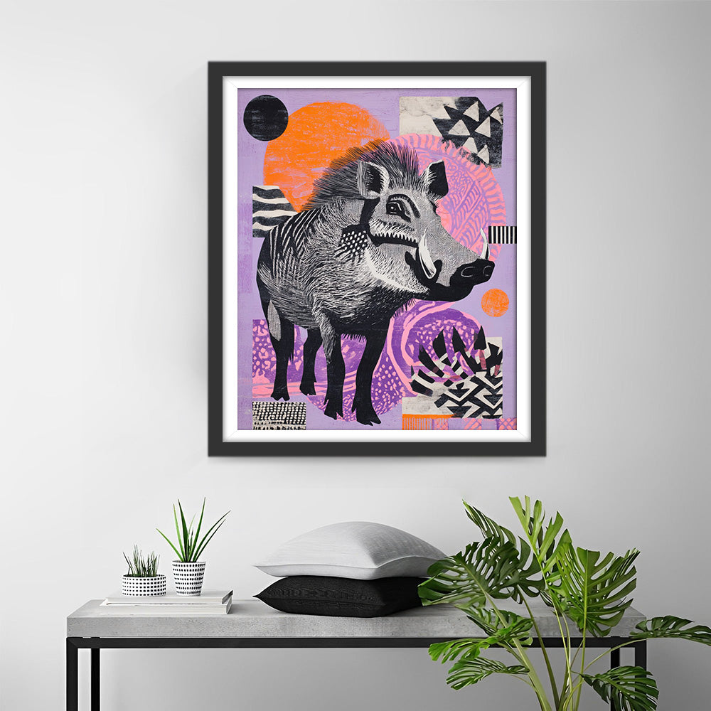 Wild Boar Diamond Painting