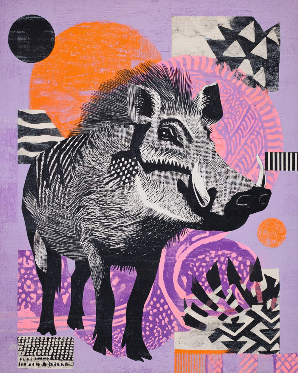 Wild Boar Diamond Painting