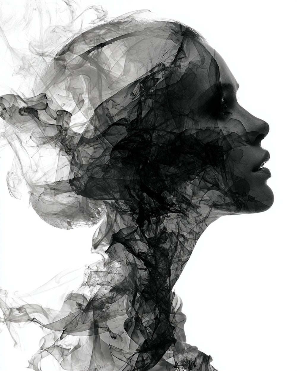 Woman Turned into Smoke Diamond Painting